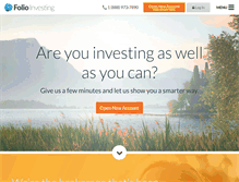 Tablet Screenshot of folioinvesting.com